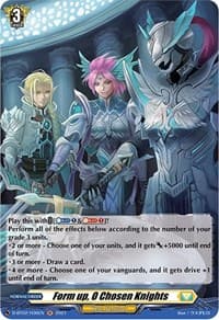 Form up, O Chosen Knights (Holo) - D-BT02: A Brush with the Legends - Cardfight Vanguard card