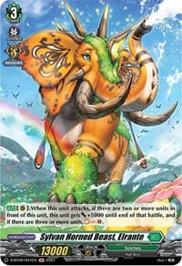 Sylvan Horned Beast, Elrante (Holo) - D-BT02: A Brush with the Legends - Cardfight Vanguard card