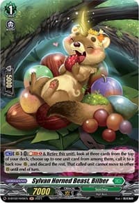 Sylvan Horned Beast, Bilber (Holo) - D-BT02: A Brush with the Legends - Cardfight Vanguard card