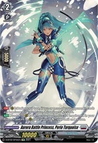 Aurora Battle Princess, Perio Turquoise (SP) - D-BT02: A Brush with the Legends - Cardfight Vanguard card