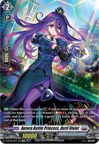 Aurora Battle Princess, Derii Violet (SP) - D-BT02: A Brush with the Legends - Cardfight Vanguard card