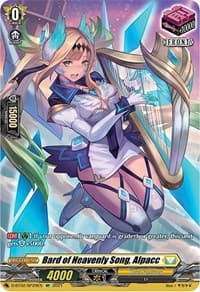 Bard of Heavenly Song, Alpacc (SP) - D-BT02: A Brush with the Legends - Cardfight Vanguard card