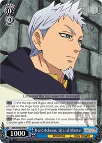Hendrickson: Grand Master - The Seven Deadly Sins - Weiss Schwarz card