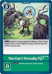 You Can't Actually Fly? - Battle of Omni - Digimon Card Game card