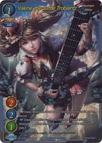 Valerie, the Battle Trobairitz (Extended Art) - Onslaught of the Eldritch Gods - Gate Ruler card