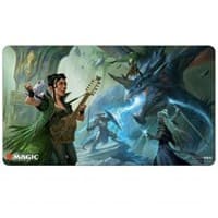 Adventures in the Forgotten Realms Playmat The Party Fighting Blue Dragon (V1) for Magic: The Gathering - Ultra Pro Playmats - Playmats card