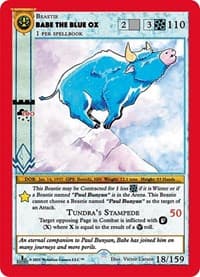 Babe The Blue Ox - Cryptid Nation: First Edition - MetaZoo card