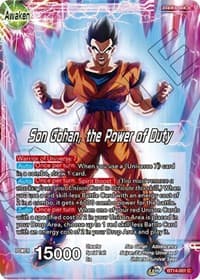 Son Gohan // Son Gohan, the Power of Duty - Cross Spirits - Dragon Ball Super: Masters card