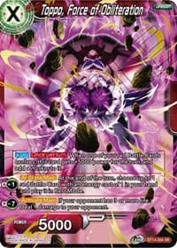 Toppo, Force of Obliteration - Cross Spirits - Dragon Ball Super: Masters card