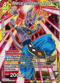 Beerus, Unceasing Rage - Cross Spirits - Dragon Ball Super: Masters card