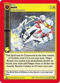 Haste - Cryptid Nation: First Edition - MetaZoo card