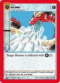 Ice Spell - Cryptid Nation: First Edition - MetaZoo card