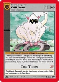 White Thang - Cryptid Nation: First Edition - MetaZoo card