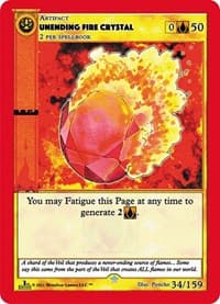 Unending Fire Crystal - Cryptid Nation: First Edition - MetaZoo card