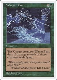 Winter Blast - Fifth Edition - Magic: The Gathering card
