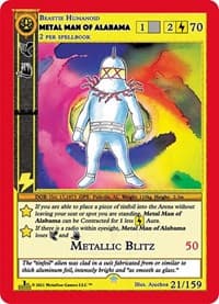 Metal Man of Alabama - Cryptid Nation: First Edition - MetaZoo card