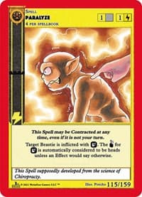 Paralyze - Cryptid Nation: First Edition - MetaZoo card