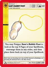 Sam's Rabbit Foot - Cryptid Nation: First Edition - MetaZoo card