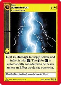 Lightning Bolt - Cryptid Nation: First Edition Release Event Deck - MetaZoo card