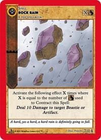 Rock Rain - Cryptid Nation: First Edition Release Event Deck - MetaZoo card