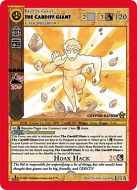 The Cardiff Giant - Cryptid Nation: First Edition Release Event Deck - MetaZoo card
