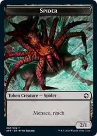 Spider // Faerie Dragon Double-Sided Token - Adventures in the Forgotten Realms - Magic: The Gathering card