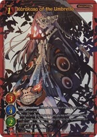 Karakasa of the Umbrella (Extended Art) - Onslaught of the Eldritch Gods - Gate Ruler card