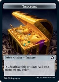 Treasure // Boo Double-Sided Token - Adventures in the Forgotten Realms - Magic: The Gathering card