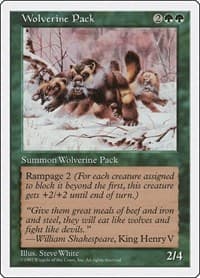 Wolverine Pack - Fifth Edition - Magic: The Gathering card
