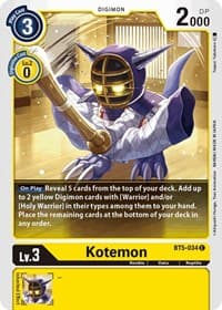 Kotemon - Battle of Omni - Digimon Card Game card
