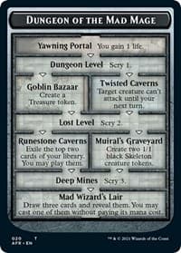 Dungeon of the Mad Mage Token (AFR) - Oversize Cards - Magic: The Gathering card