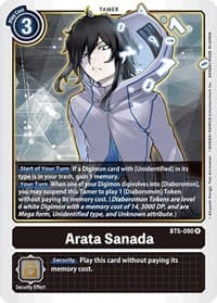 Arata Sanada - Battle of Omni - Digimon Card Game card