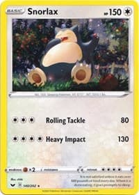Snorlax - 140/202 (Cosmos Holo) - Blister Exclusives - Pokemon card
