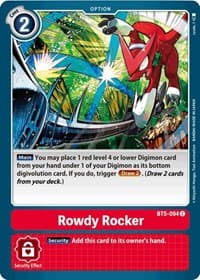 Rowdy Rocker - Battle of Omni - Digimon Card Game card