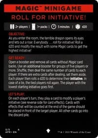 Magic Minigame: Roll for Initiative! - Adventures in the Forgotten Realms - Magic: The Gathering card