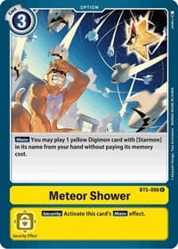Meteor Shower - Battle of Omni - Digimon Card Game card
