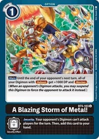A Blazing Storm of Metal! - Battle of Omni - Digimon Card Game card