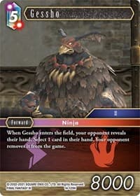 Gessho - Opus XIV: Crystal Abyss - Final Fantasy TCG card