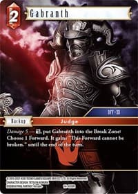 Gabranth - Opus XIV: Crystal Abyss - Final Fantasy TCG card