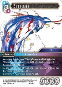 Zeromus - Opus XIV: Crystal Abyss - Final Fantasy TCG card
