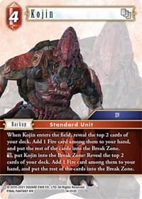 Kojin - Opus XIV: Crystal Abyss - Final Fantasy TCG card