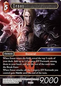 Zenos - Opus XIV: Crystal Abyss - Final Fantasy TCG card