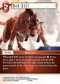 Red XIII - Opus XIV: Crystal Abyss - Final Fantasy TCG card