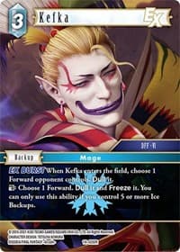 Kefka EX - Opus XIV: Crystal Abyss - Final Fantasy TCG card