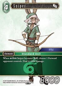 Sniper - Opus XIV: Crystal Abyss - Final Fantasy TCG card