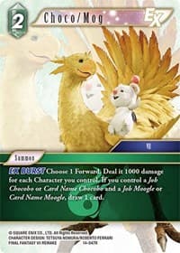 Choco/Mog EX - Opus XIV: Crystal Abyss - Final Fantasy TCG card