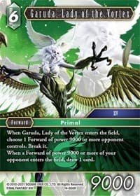 Garuda, Lady of the Vortex - Opus XIV: Crystal Abyss - Final Fantasy TCG card