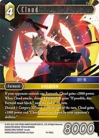Cloud - Opus XIV: Crystal Abyss - Final Fantasy TCG card