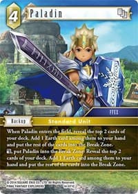 Paladin - Opus XIV: Crystal Abyss - Final Fantasy TCG card
