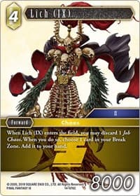 Lich (IX) - Opus XIV: Crystal Abyss - Final Fantasy TCG card